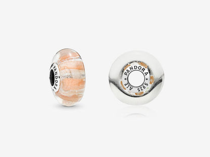 Radiant Striped Glass Charm