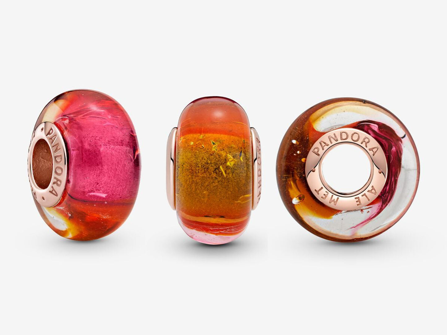 Radiant Sunset Murano Glass Charm