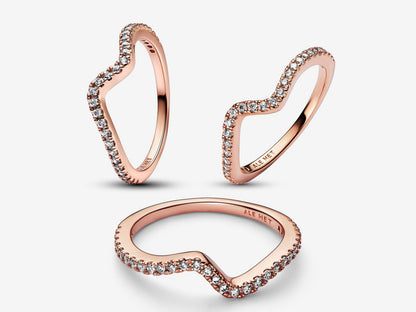 Sparkling Wave Ring
