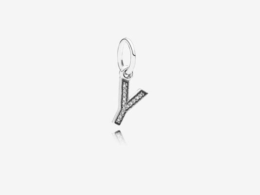 Radiant  Letter Y Charm