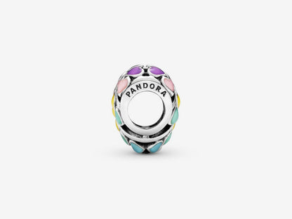 Rainbow Heart Dangle Charm