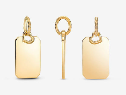 Engravable Rectangle Tag Pendant