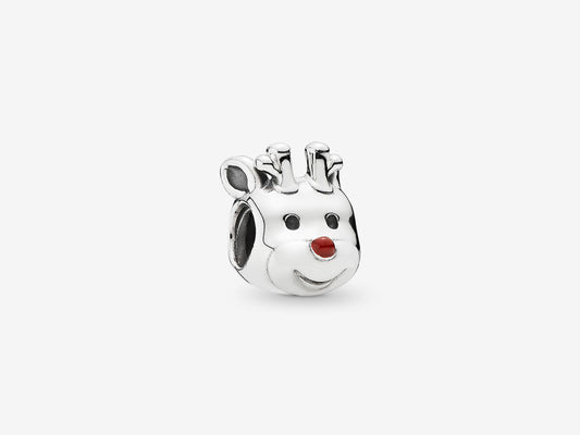 Red-Nosed Christmas Reindeer Charm
