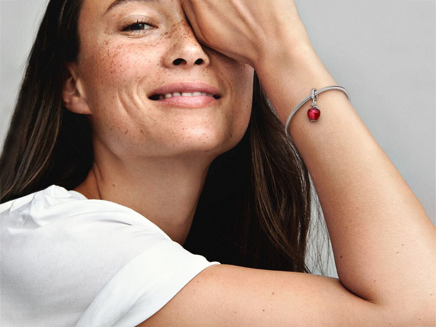 Red Apple Murano Glass Charm