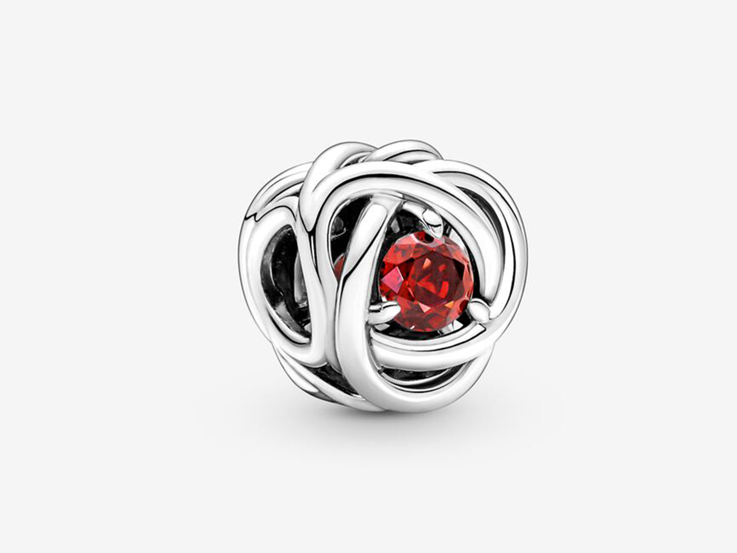 July True Red Eternity Circle Charm