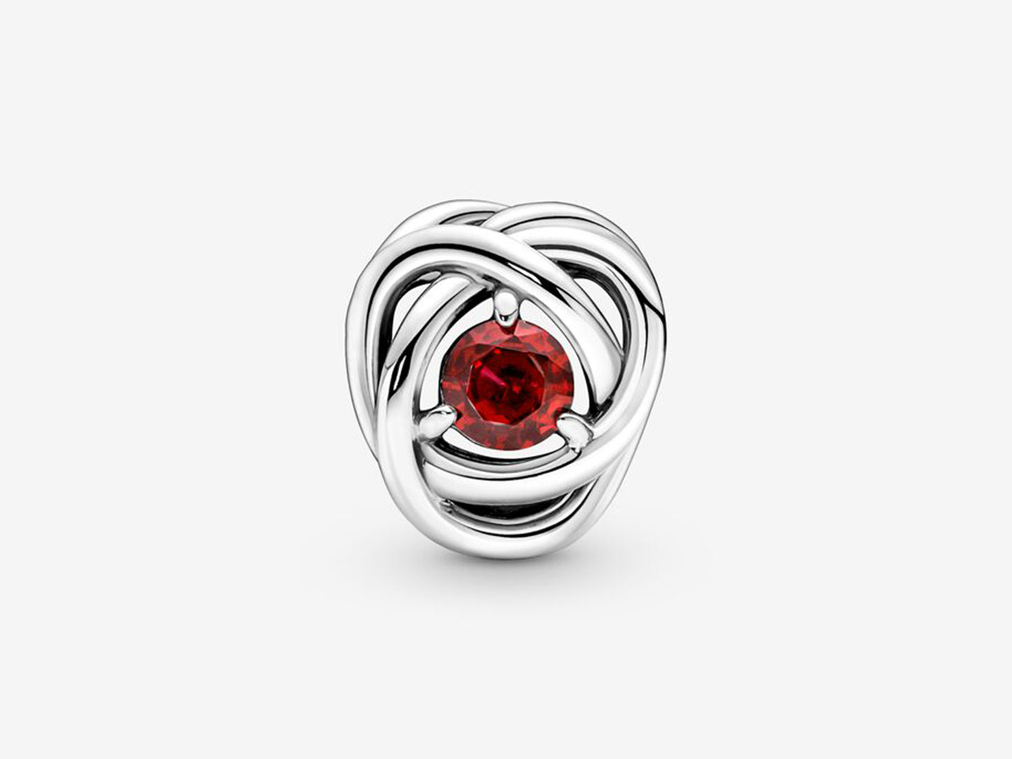July True Red Eternity Circle Charm