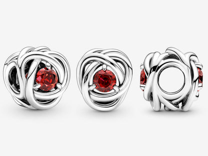 July True Red Eternity Circle Charm