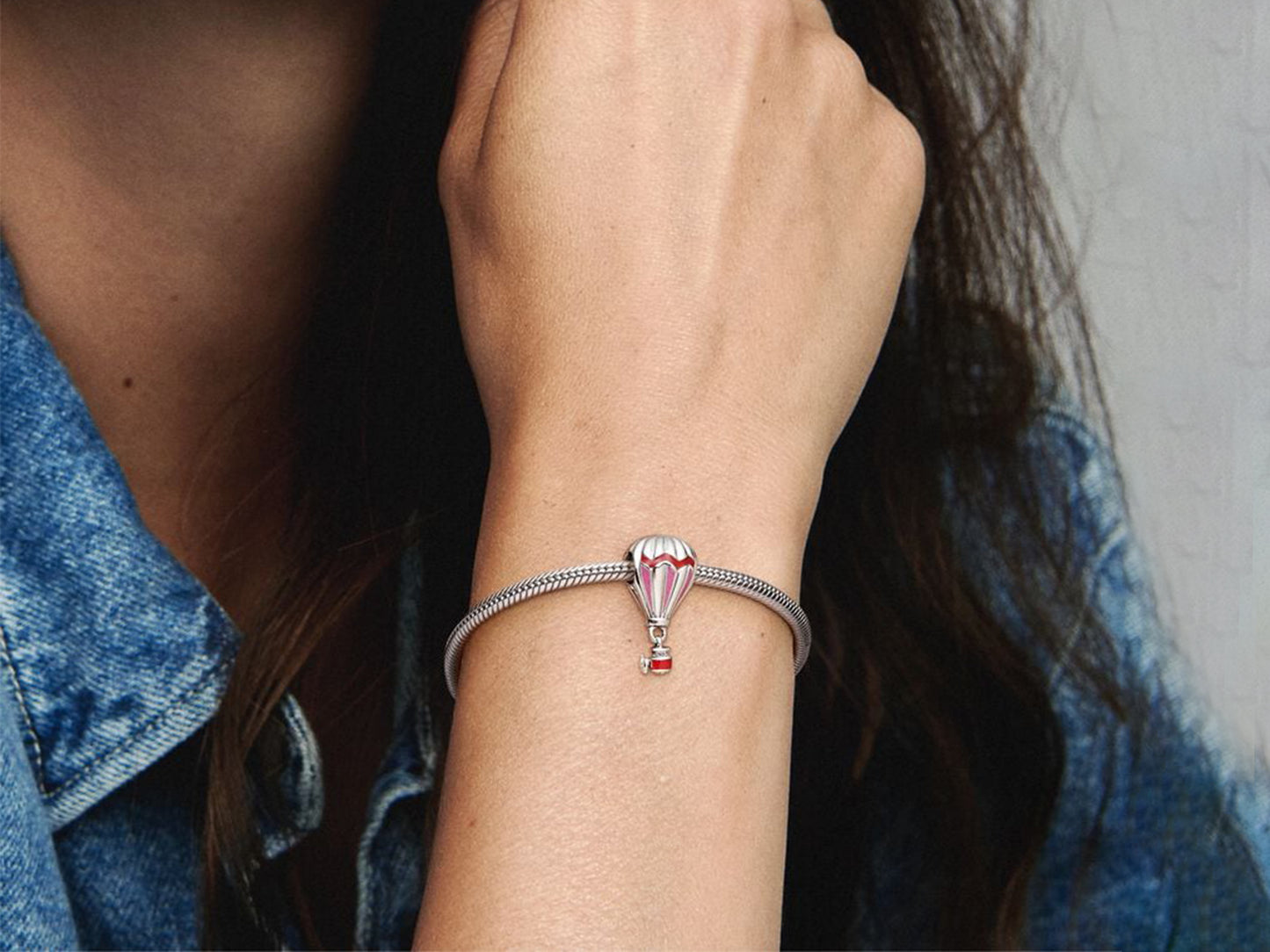 Red Hot Air Balloon Charm