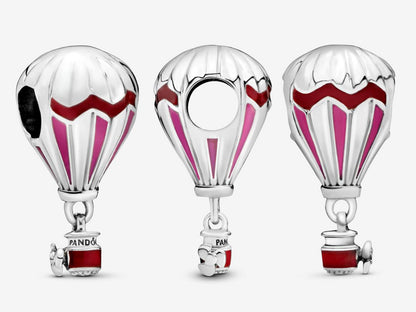Red Hot Air Balloon Charm