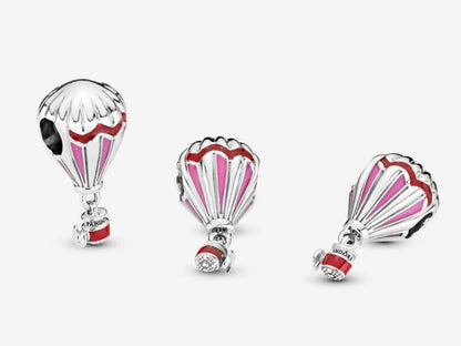 Red Hot Air Balloon Charm