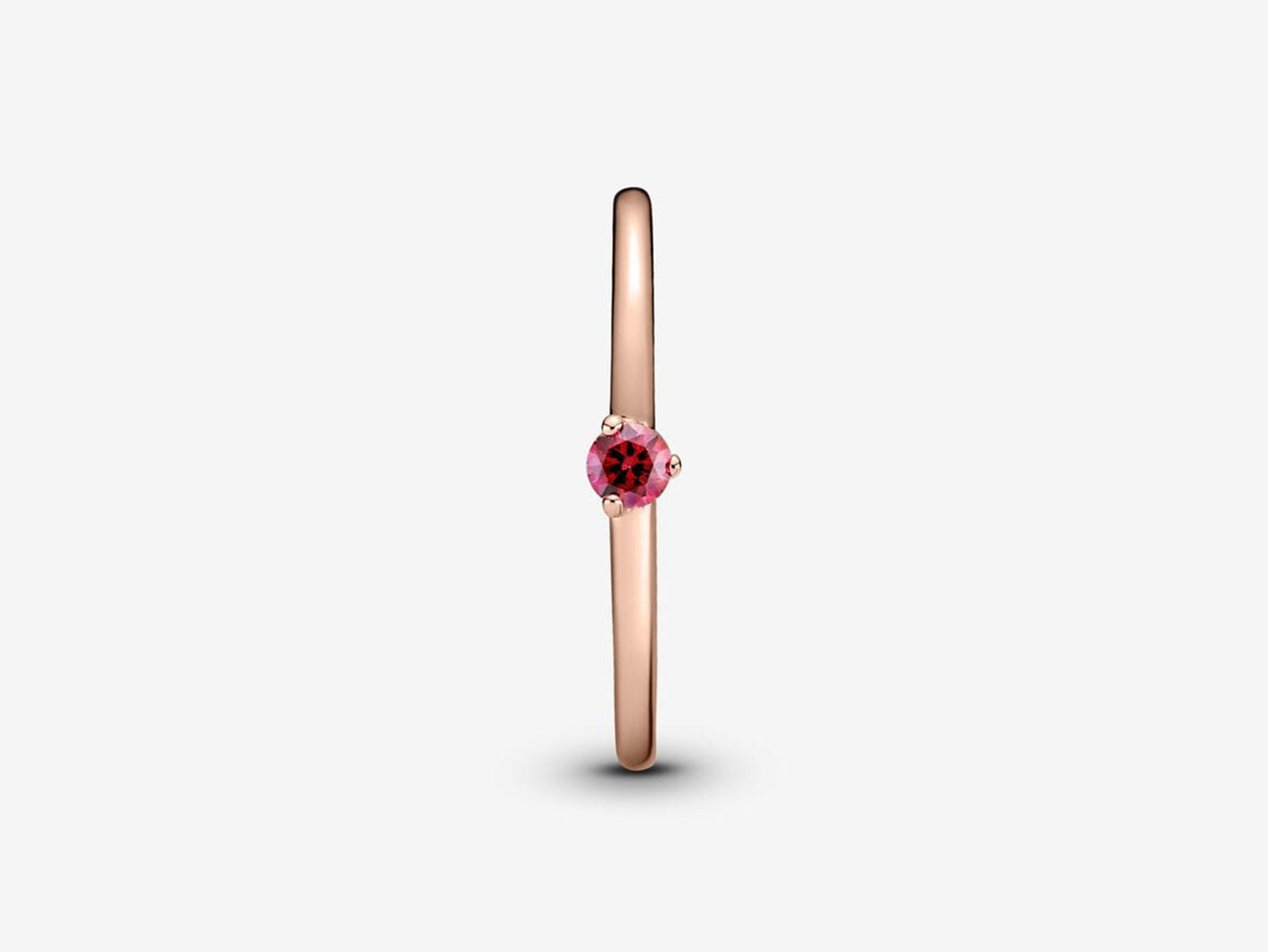 Red Radiance Single Stone Ring