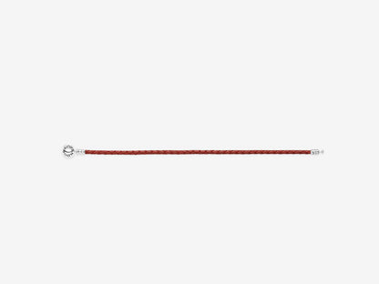 Red Single Wrap Leather Bracelet