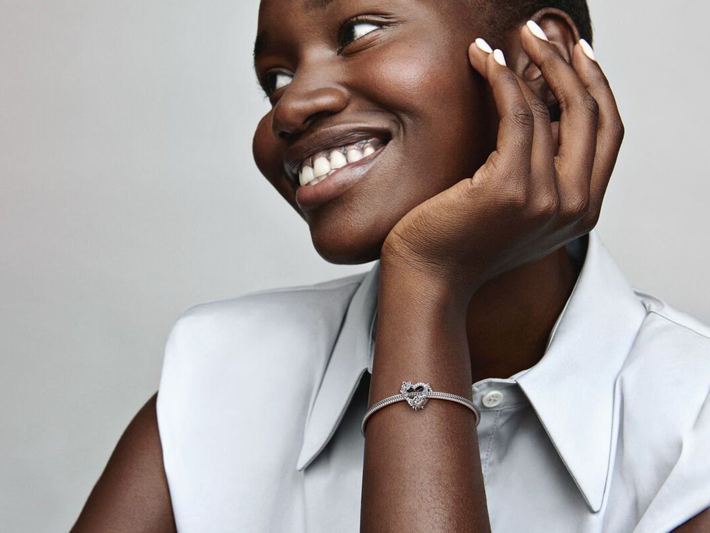 Rose-Adorned Heart Charm