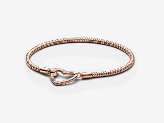 Heart Closure Snake Chain Bracelet