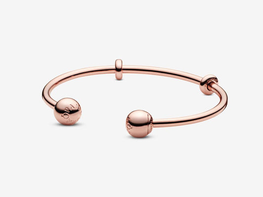Copper-silver Open Bangle