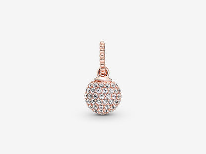 Rose Gold Pavé Ball Pendant