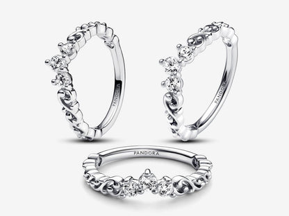 Regal Swirl Tiara Ring