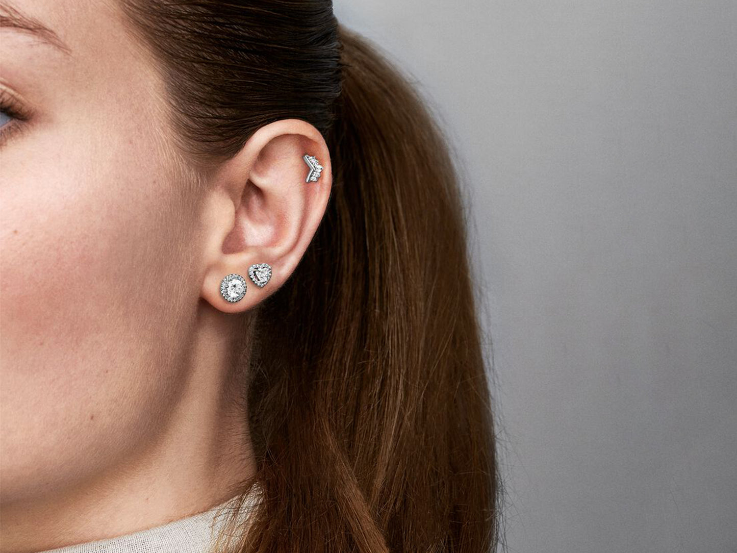 Royal Wishbone Elegance Stud Earrings