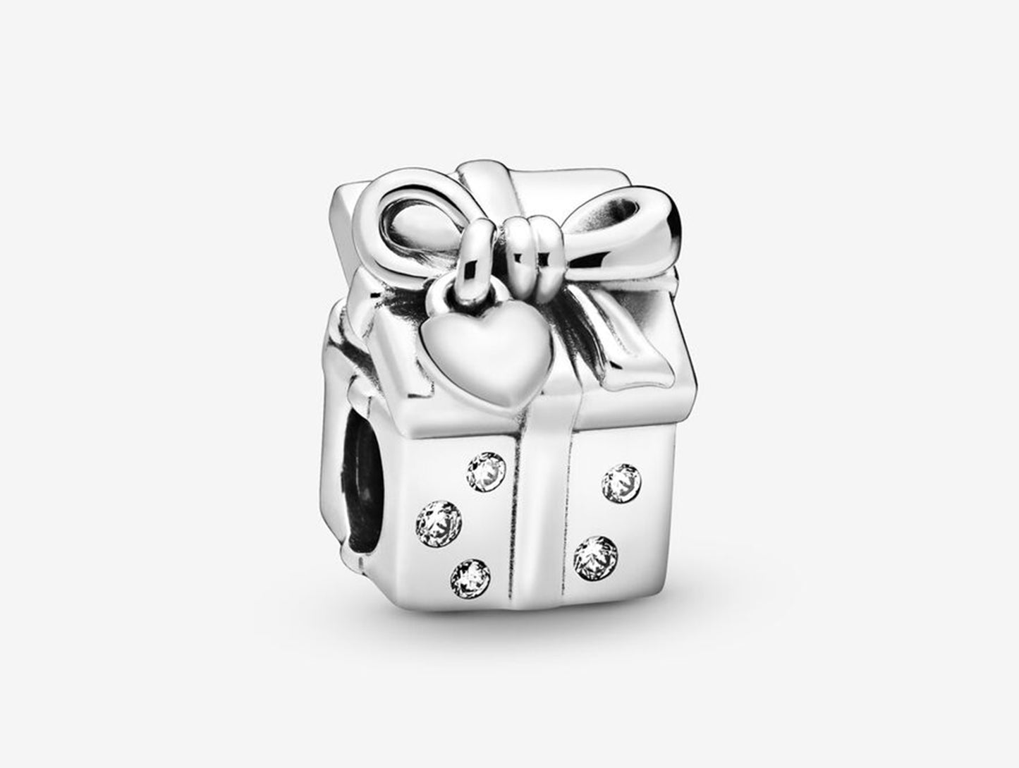 Santa in a Gift Box Charm