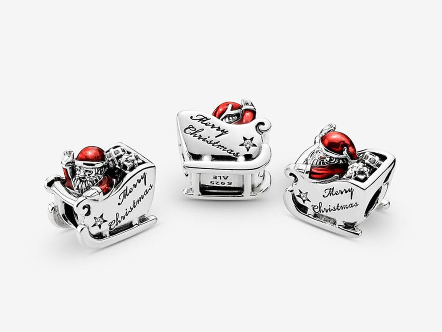 Santa on Sleigh Charm