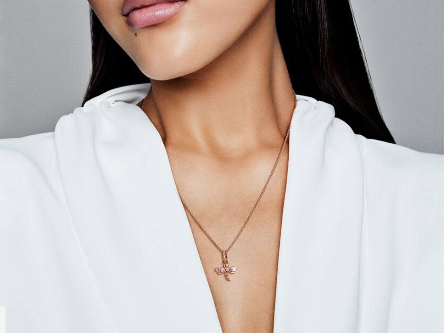 Shimmering Dragonfly Pendant
