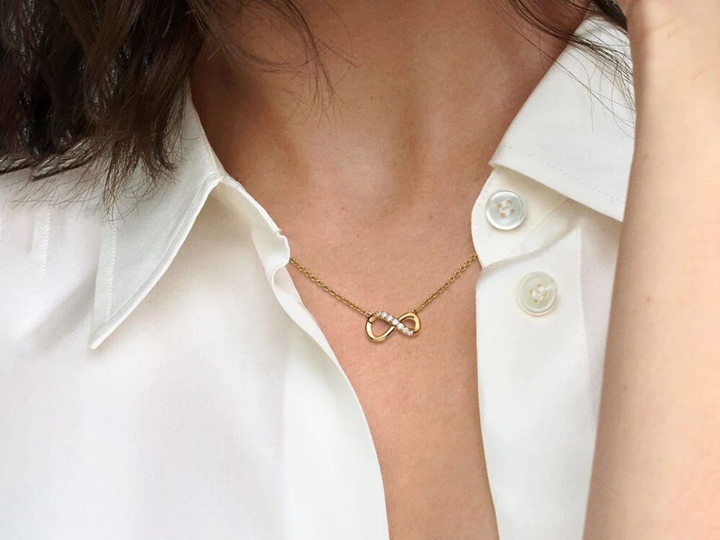 Sparkling Infinity Collier Necklace