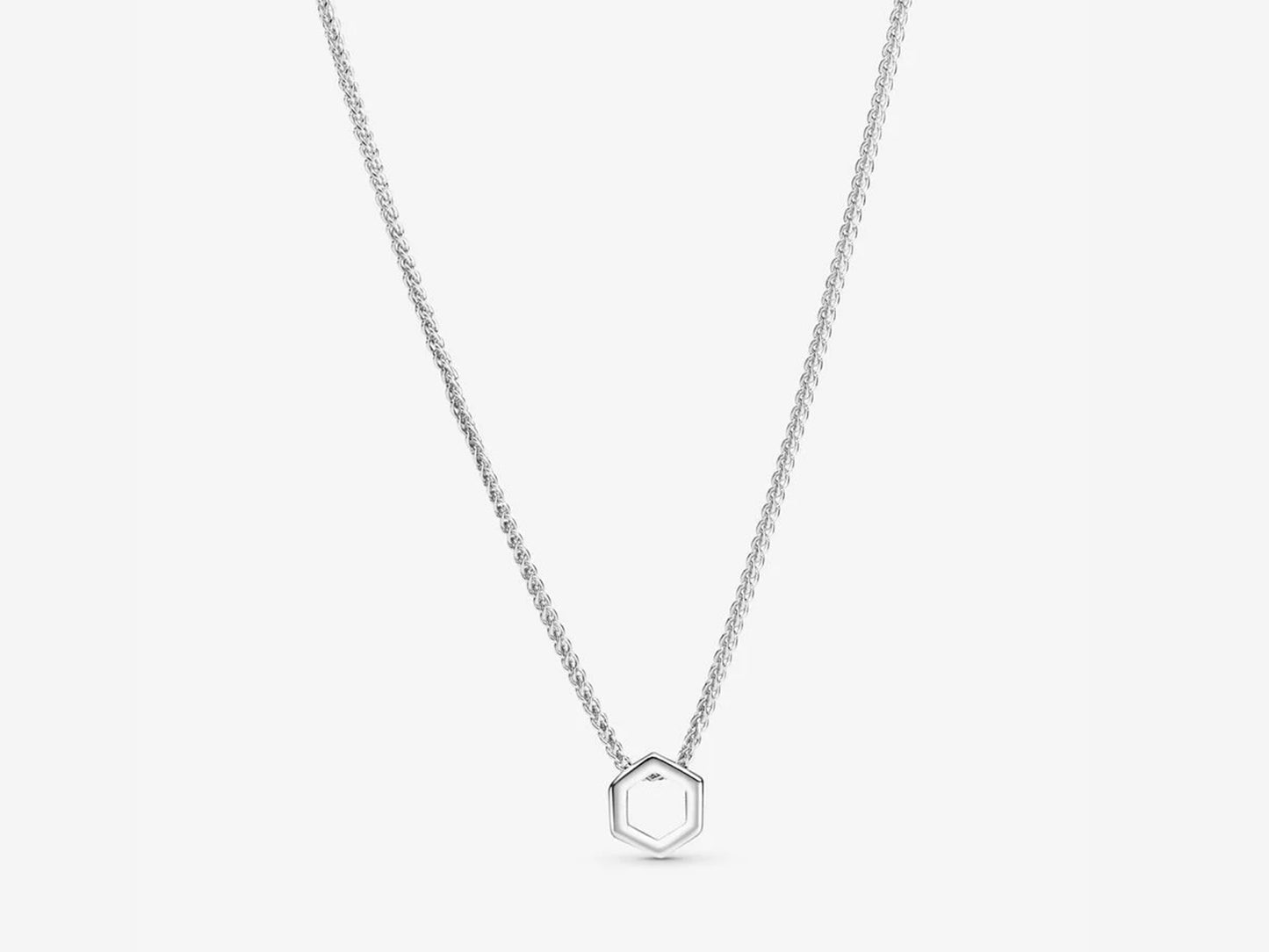 Shimmering Hexagon Necklace