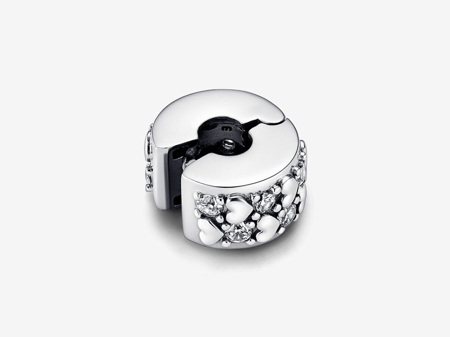 Infinite Hearts Sparkling Clip Charm