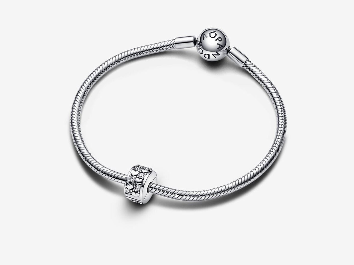 Infinite Hearts Sparkling Clip Charm