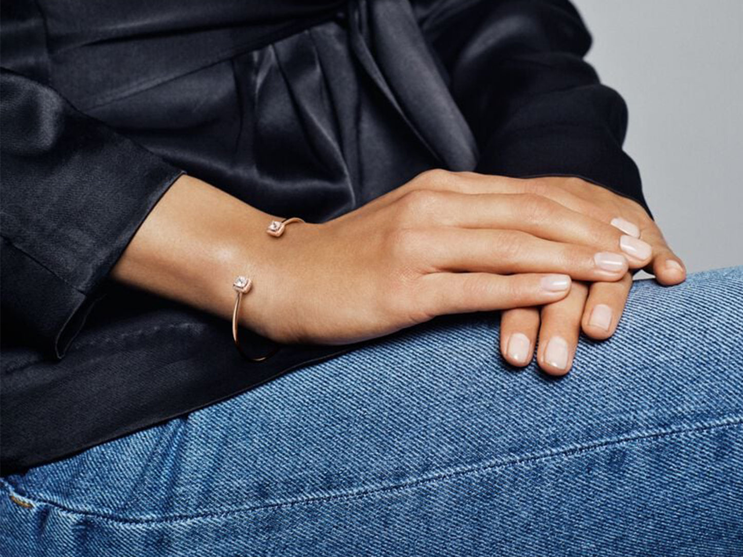 Shimmering Open Bangle