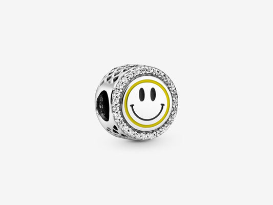 Shimmering Smiley Charm