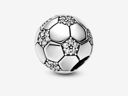 Shimmering Soccer Charm