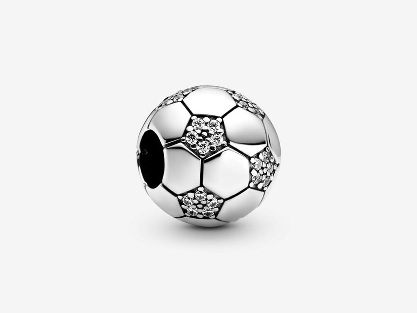 Shimmering Soccer Charm