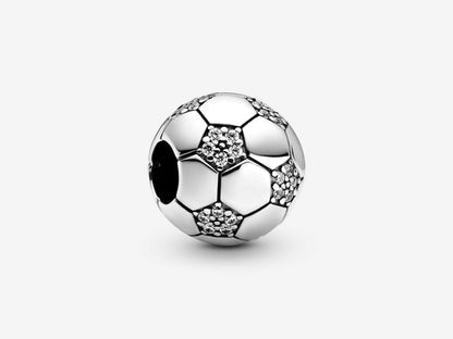 Shimmering Soccer Charm