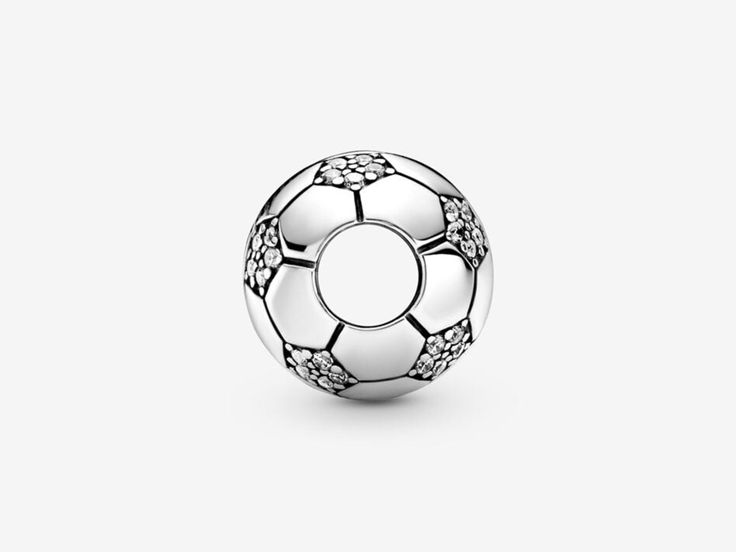 Shimmering Soccer Charm