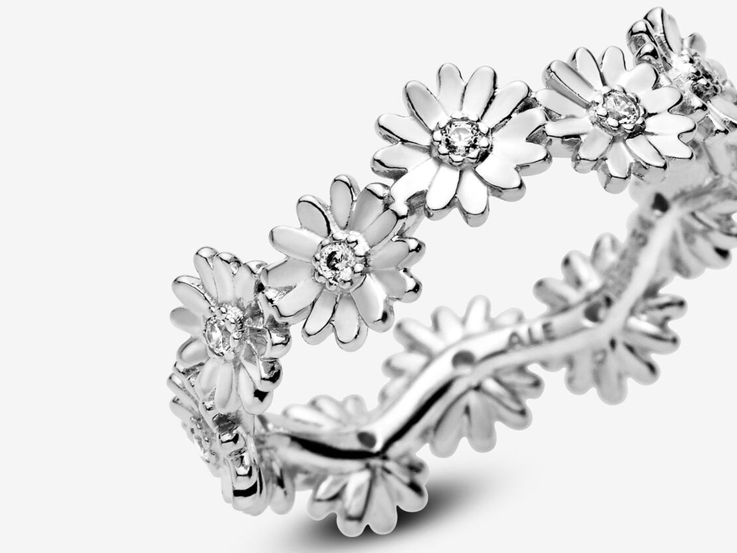 Sparkling Daisy Flower Crown Ring