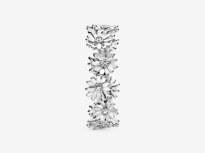 Sparkling Daisy Flower Crown Ring