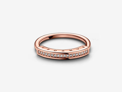 Copper-Silver Iconic Sparkle Ring