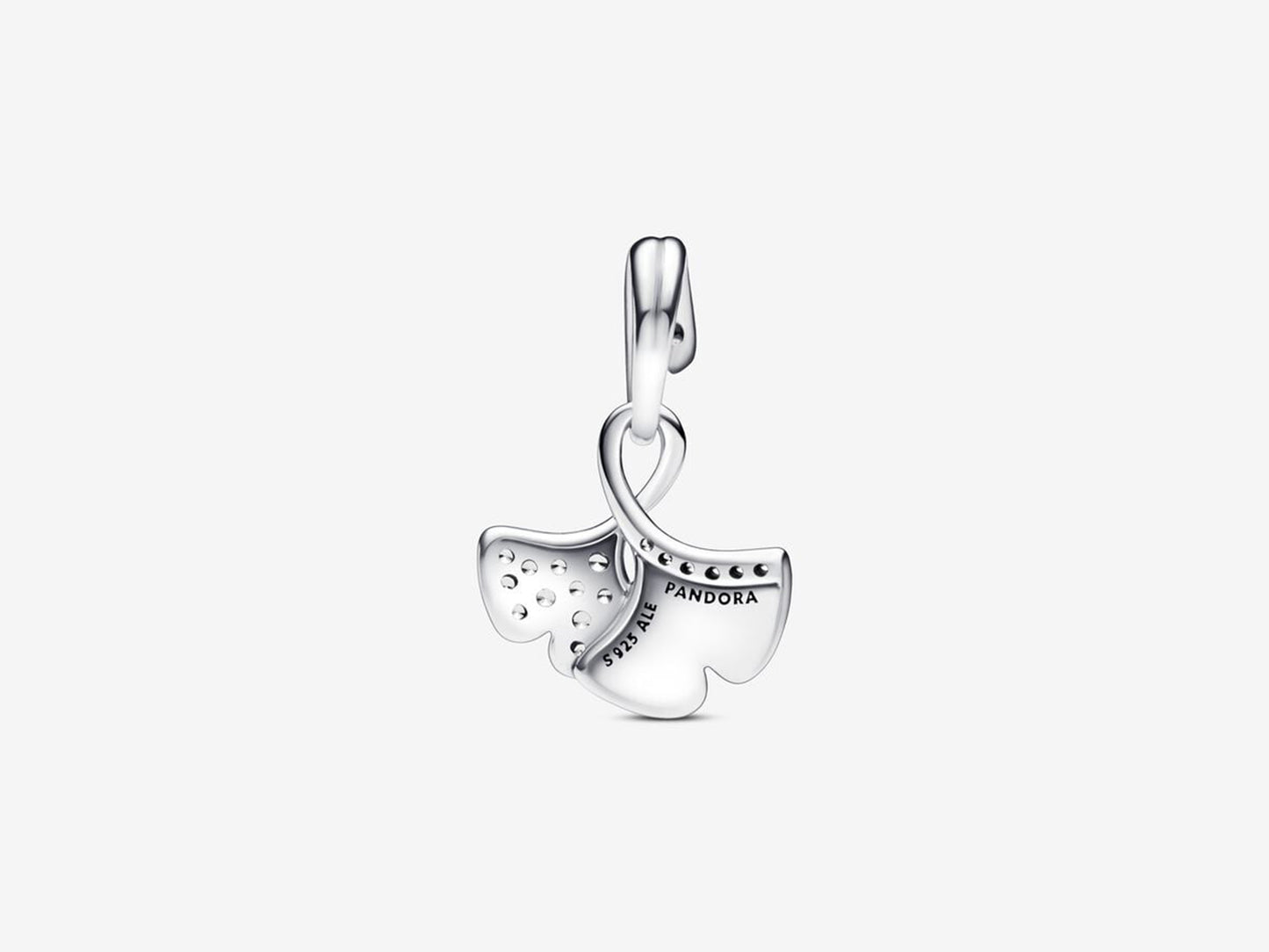 Silver Leaves Charm