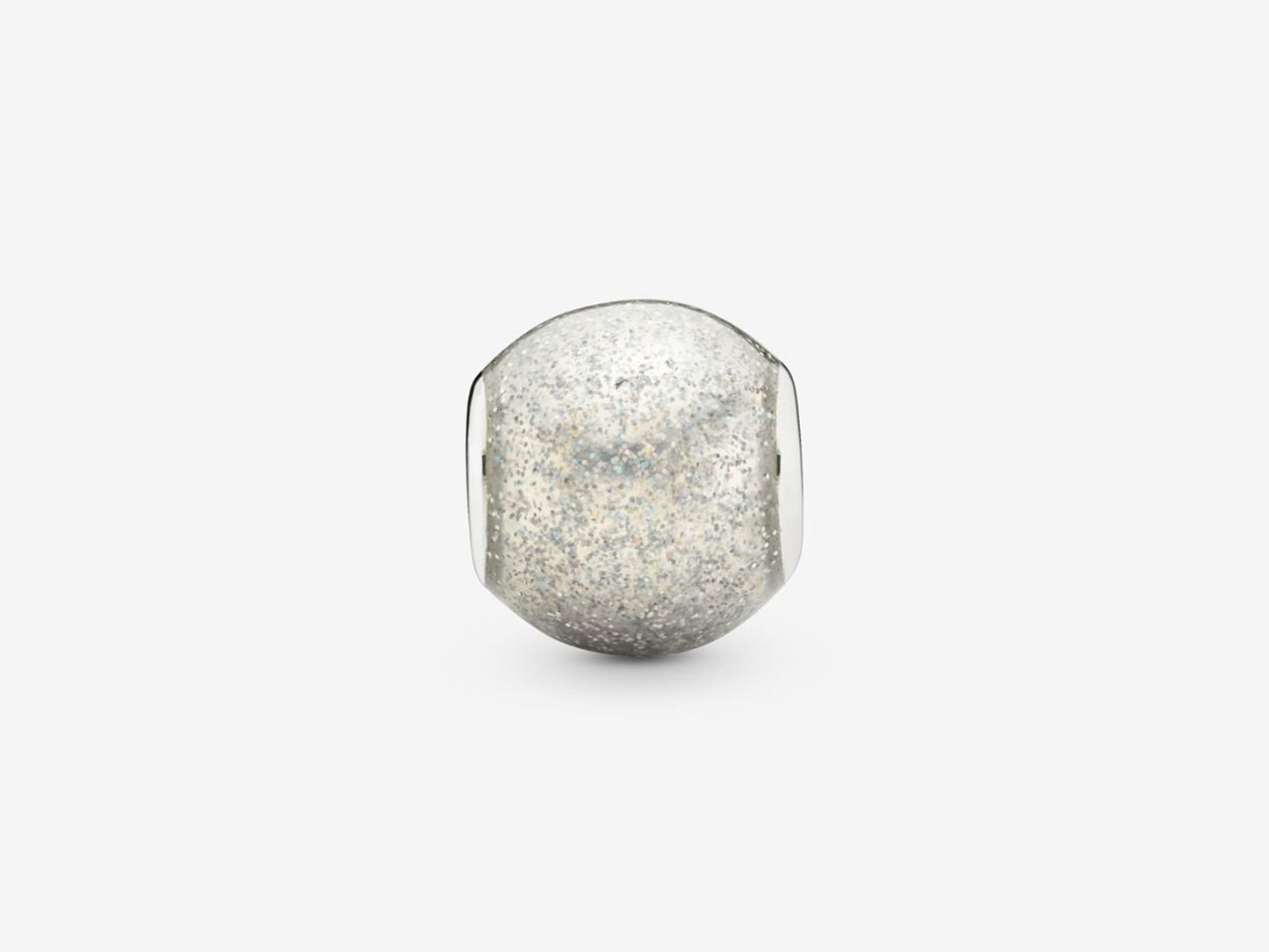 Silver Sparkle Orb Charm