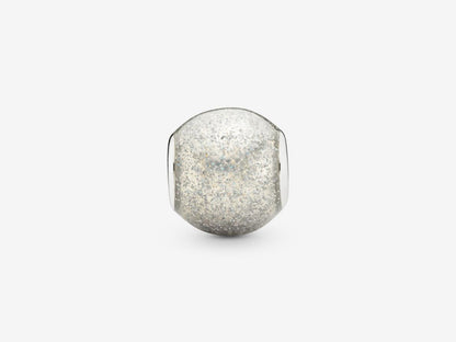 Silver Sparkle Orb Charm