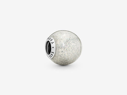 Silver Sparkle Orb Charm