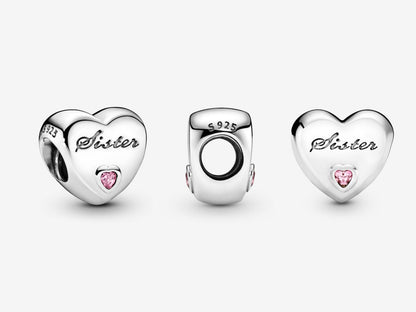 Sister Heart Charm