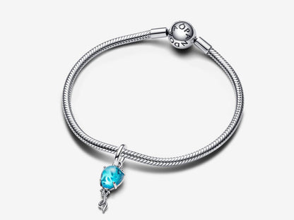 Blue Murano Glass Balloon Dangle Charm
