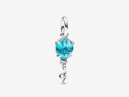 Blue Murano Glass Balloon Dangle Charm