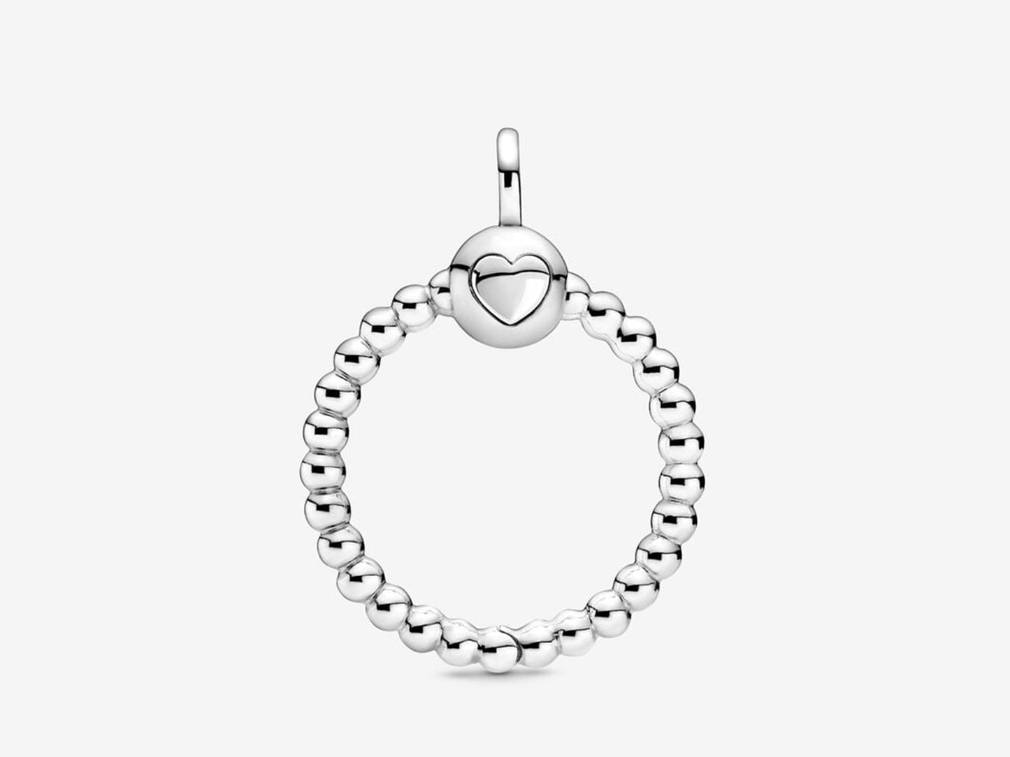Small Beaded O Pendant