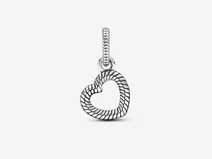 Snake Chain Heart Pendant