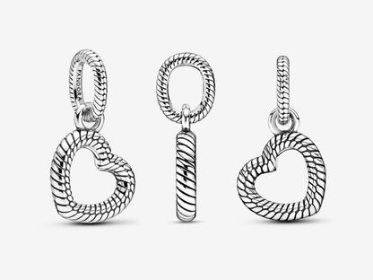 Snake Chain Heart Pendant