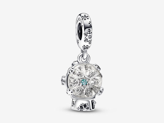 Snowflake Snow Globe Dangle Charm