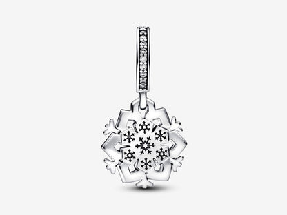 Sparkling Snowflake Double Dangle Charm